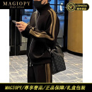 MAGIOPY高端奢侈品男装高档运动套装男士新款春秋季立领外套休闲裤两件套 黑色 XL