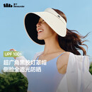 蕉下（beneunder）灯罩帽大帽檐遮阳帽女黑胶防晒帽全脸遮阳空顶帽太阳帽BM563米