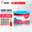 远东电缆 ZC-BV6平方家装空调进户线国标铜芯阻燃单芯单股硬线 50米 红色