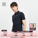 KOLON SPORT可隆男子TRICOT短袖T恤夏季打底热压凉感防晒POLO衫 LHPT4MN169-BK 黑色 XL (180/100A)