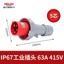 德力西电气（DELIXI ELECTRIC）德力西电气航空插头 插座 耦合器连接器 DEP2-0352 IP67 63A 5芯 415V工业用插头