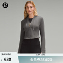 lululemon丨Waist-Seamed Nulu™ 女士腰部缝线拉链连帽衫 LW3HOES 横越灰色 S /6