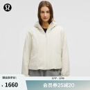 lululemon丨Water-Resistant 女士带夹层连帽外套 LW4CEDS 浅象牙白 S