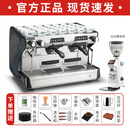 恒芝意大利进口兰奇里奥CLASSE 5商用单双头电控半自动办公室咖啡机 双头黑色【送周边大礼包+Q18磨豆机】