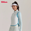 威尔胜（Wilson）网球帽男女同款成人遮阳帽舒适透气专业运动帽时尚空顶帽子正品 【亮白色丨空顶帽】S/M码