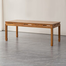 寻古红木家具非洲鸡翅木（学名：非洲崖豆木）书桌实木新中式书法桌办公桌长方形学习桌带抽屉S 书桌:长200*宽88*高78cm