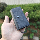 蔻驰（COACH）直购  COACH Key case 老花经典PVC按扣钥匙包 69097 69097-CHR 炭黑老花