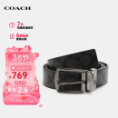 蔻驰（COACH）【品牌直供】男士宽版针扣双面腰带灰CQ022CQBK