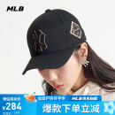 MLB帽子男女刺绣硬顶棒球帽运动四季遮阳帽3ACP8501N-50GOS-F/金色