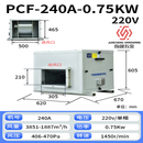 立始静音箱式风机厨房饭店排油烟柜式商用风机新风换气风柜离心风机 3800风量（220V) 0.75千瓦【高风