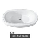 按摩浴缸独立式单人日式网红浴盆恒温加热情侣冲浪家用成人卫生间 配置一（空缸） 长1700*宽850*高600MM