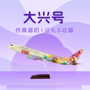 中国联合航空城市彩绘机模系列 新款47cm 城市彩绘系列-大兴号47CM