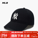 MLB帽子男女情侣棒球帽大标软顶鸭舌帽四季运动帽3ACP6601N-50BKS-F