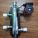 menred304不锈钢藕合罐混水罐去耦罐加厚水力分压器壁挂炉耦合罐 DN25带活接配泵可管150平方