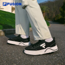 FILA FUSION斐乐男鞋【章昊同款】潮流帆布鞋2025春季新款生活滑板鞋男鞋 黑/奶白-BG 42