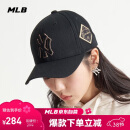 MLB帽子男女刺绣硬顶棒球帽运动四季遮阳帽3ACP8501N-50GOS-F/金色