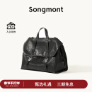 Songmont山下有松山行系列游历公文包复古皮双肩包新年礼物 烟墨黑小号（白钢五金）现货