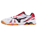 美津浓（MIZUNO）乒乓球鞋男款女WAVE  5代专业防滑减震运动鞋151509白红42