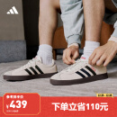 adidas「T头鞋」VL COURT 2.0复古休闲板鞋德训鞋阿迪达斯轻运动 灰色/黑色/红色JS3003 38