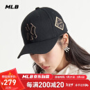 MLB帽子男女刺绣硬顶棒球帽运动四季遮阳帽3ACP8501N-50GOS-F/金色