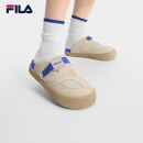 FILA 斐乐官方拖鞋女鞋休闲勃肯鞋2025夏季新款元气拖鞋潮流凉拖鞋 糙米黄-BR 36.5