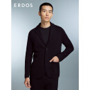 ERDOS 春夏精纺四平空转男开衫羊绒衫 黑 185/108B/XXXL