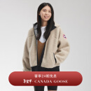 加拿大鹅（Canada Goose）Simcoe 女士羊羔绒连帽衫羊毛抓绒夹克大鹅外套 7016W 950 浅黄褐色 M