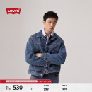 Levi's李维斯25年春季新款男士美式街头复古水洗牛仔夹克外套 蓝色 A7632-0001 M