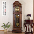 汉时（Hense）鸡翅木实木机械落地钟德国进口机芯座钟客厅别墅立钟报时钟HG901 鸡翅木+德国赫姆勒八音机芯