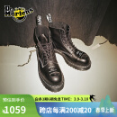 马丁（DR.MARTENS）1460 ST男女春季舒适百搭小钢镚钢头女大头马丁靴城市轻户外 黑色 38