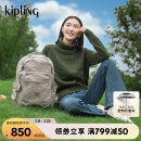 Kipling24秋冬新款男女款大容量双肩背包15.6寸13寸电脑包书包|SEOUL系列 岩石灰