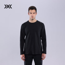 XBIONIC旷野华夫格长袖T恤男休闲上衣长袖t恤户外露营百搭通勤 24917N 暗夜黑 L