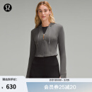 lululemon丨Waist-Seamed Nulu™ 女士腰部缝线拉链连帽衫 LW3HOES 横越灰色 S /6