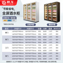 鲁戈展示柜冷藏超市商用酒吧餐厅立式保鲜冰箱柜大单加高660*600*1980mm(黑白可选)PVC环保门框款