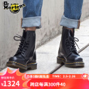 马丁（DR.MARTENS）1460 Smooth女款秋季经典百搭光面皮黑色马丁靴 黑色 38