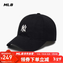 MLB帽子男女四季软顶棒球帽休闲运动鸭舌帽3ACP7701N-50BKS-F/黑色