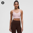 lululemon丨Like a Cloud女士长款运动内衣B/C*罗纹速干 LW2D03S 朦胧粉 S /6