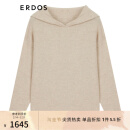 ERDOS 冬季带帽全成型舒适休闲宽松女套衫羊绒衫 浅驼 165/88A/L