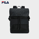 FILA 斐乐官方男士背包2025夏新款时尚休闲翻盖双肩包书包电脑包 满印一-ZA XS