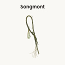 Songmont【文淇同款】山下有松愈心石水晶手工编织包包挂件配饰 慧心绿 现货