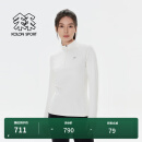 KOLON SPORT/可隆长袖T恤 女子户外运动登山徒步凉感防晒修身立领内搭T恤 LKZT4AN108-CR 米白 L (170/92A)