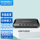 美乐威MAGEWELL外置采集卡4K PIUS版 RGB32直播60帧 高清录制采集抖音特效索尼佳能相机电脑直播间专用 USB Fusion(多路视频会议采集卡）