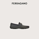 【准新品】菲拉格慕（Ferragamo）男士深灰色驾车鞋 0778797_3E _ 90 礼物 送男友 