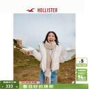 HOLLISTER24冬新人造毛皮内衬保暖厚夹克棉服外套女装KI344-4601 粉色 XS (160/84A)