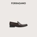 【95成新】菲拉格慕（Ferragamo）男士咖啡色便鞋 0774252_3E _ 75 礼物 送男友
