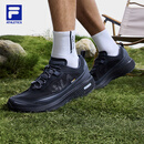 FILA斐乐男鞋黄景瑜同款柔云3运动鞋2025夏季新款耐磨缓震跑步鞋 沥青灰-AP 42