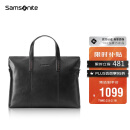 新秀丽（Samsonite）男士手提包13英寸电脑包休闲通勤文件袋牛皮革公文包TK9*09001