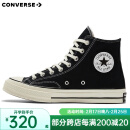 匡威（Converse）1970s 经典三星标高帮鞋情侣运动鞋学生鞋休闲帆布鞋男女鞋多巴胺 162050C 三星标经典黑 42.5 /9