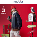 nautica white sail【联名限量】白帆×爆尼膏 日系无性别三合一厚外套棉服BGJW4401 藏青色41C L