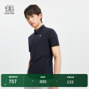 KOLON SPORT可隆男子TRICOT短袖T恤夏季打底热压凉感防晒POLO衫 LHPT4MN169-BK 黑色 L (175/96A)